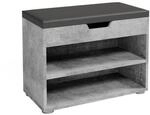 VICCO Schuhbank Schuhschrank Schuhablage Sitzbank Klappdeckel 6 Paar Beton