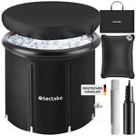 tectake&reg; Eisbadetonne, faltbar, mit 3-facher Isolierung, zentraler Wasserablass und