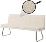 Sitzbank MCW-H70, Esszimmerbank Bank Polsterbank, Lehne Stoff/Textil Boucl&eacute;