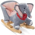 tectake&reg; Schaukeltier Elefant, hochwertiges Design, mit Soundeffekt, hohe,