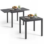 tectake&reg; Aluminium-Gartentisch, f&uuml;r 4&ndash;6 Personen, ausziehbar,