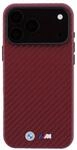 BMW M Carbon kompatibel mit iPhone 18/17 Pro Max Burgunderrot