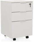 hjh OFFICE Rollcontainer DAVIK MDF Platte, Melaminbeschichtung
