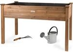 needs&wants&reg; Gro&szlig;es Hochbeet aus Holz f&uuml;r Garten Balkon Terrasse, Pflanzkasten