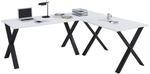 VCM VCM Holz Schreibtisch Eckschreibtisch schlicht 190x190 L Form links oder