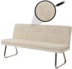 Sitzbank MCW-H70, Esszimmerbank Bank Polsterbank, Lehne Stoff/Textil Chenille