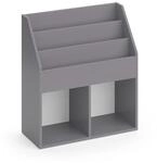 Vicco Kinderregal B&uuml;cherregal Aufbewahrungsregal Luigi Grau Spielzeugablage