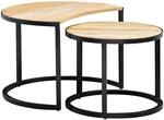 KADIMA DESIGN Couchtische ESINO Set: Industrial-Stil, Holz und Metall,...