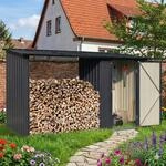 Albatros Profi Ger&auml;tehaus M &ndash;Ger&auml;teschuppen mit Holzunterstand f&uuml;r 2,3m&sup3;...