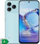 ZTE V80 Vita 4GB + 256GB Cyan Smartphone (6,75 Zoll, 50 MP, Triple-Kamera, 5.000-mAh,