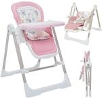 Baby Vivo 3in1 Kinderhochstuhl / Babywippe h&ouml;henverstellbar f&uuml;r Kinder - Lulu in