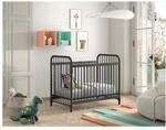 JAXX BRONXX Babybett mit Liegefl&auml;che 60 x 120 cm, Ausf. Metall Schwarz matt -