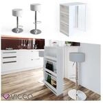 VICCO Bartisch Bartresen Stehtisch Tisch Tresentisch Bistrotisch K&uuml;che Wei&szlig;