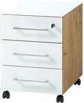 Rollcontainer Glasfront 3 Schubladen Soft-Close & Abschlie&szlig;bar, Serie...