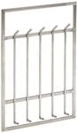 Wandgarderobe FineBuy Garderobe Metall 100 cm Silber Flur Hakenleiste Paneel