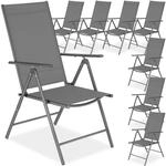 tectake&reg; Gartenstuhl, klappbar, 8-fach verstellbare R&uuml;ckenlehne, 54,5 x 65 x 107,5