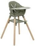 Kikkaboo Kinderhochstuhl Woody 3 in 1 Holzbeine Kinderstuhl Fu&szlig;st&uuml;tze Tablett...