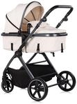 Chipolino Kombikinderwagen Pearl 2 in 1 umbaubar Rucksack Fu&szlig;sack Korb Federung