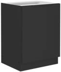 K&uuml;chen Unterschrank 60 cm SIENA Schwarz K&uuml;che K&uuml;chenzeile K&uuml;chenblock