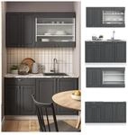Vicco K&uuml;chenzeile K&uuml;chenblock Einbauk&uuml;che Fame-Line Single Landhaus Wei&szlig;