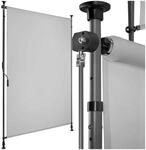 tectake&reg; Klemmmarkise, verschiedene Gr&ouml;&szlig;en, h&ouml;henverstellbar, leichtg&auml;ngige