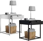 VCM Nachtschrank Beistelltisch Nachttisch Ma&szlig;e ca. H. 50 x B. 43 x T. 41 cm -