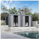 Weide Sichtschutz Textil F&uuml;r Pergola Schiebepaneel Anthrazit2.65 Meter...