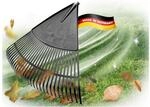 Novatool 2X Laubbesenkopf , Laubbesen mit 30 Kunststoff-Zinken , Rechen...