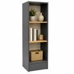 VCM B&uuml;cherregal f&uuml;r Aktenordner, B&uuml;roregal mit 3 F&auml;chern, H. 114 x B. 38 x 30 cm,