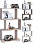 VCM Holz Raumteiler Stand Regal B&uuml;cherregal Deko B&uuml;cher Standregal Palusa M