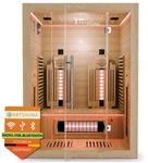 ARTSAUNA&reg; Infrarotkabine Aarhus140 Natur - Premium Hemlock-Holz, 5 Dual