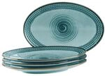 M&auml;ser Platten-Set, Porzellan Prospero Blau