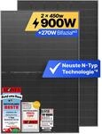 Solakon Solarmodul 450W, N-Type bifaziales monokristallines Glas-Glas...