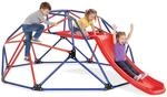 tectake&reg; Kletterger&uuml;st mit Rutsche, 185 x 243 x 90 cm, Sitzfl&auml;che aus Meshgewebe,