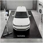 tectake&reg; Garagenbodenmatte, 2,4 x 5 m, mit Klettpads und Alkoholt&uuml;chern,...