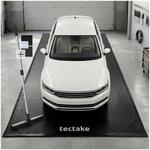 tectake&reg; Garagenbodenmatte, 2,4 x 5,5 m, mit Klettpads und Alkoholt&uuml;chern,