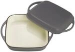 Echtwerk Universalbr&auml;ter 2-in-1 Set Gusseisen Auflaufform mit Deckel Gusseisentopf