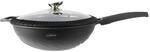 Aluguss Wok Bratpfanne &Oslash;32cm mit Deckel
