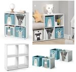 Vicco Kinderregal 4 F&auml;cher inklusive Kinder Faltboxen B&uuml;cherregal
