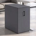 Aktenschrank MCW-Q27, B&uuml;roschrank Stahlschrank, St&uuml;tzrad Stauf&auml;cher, Metall