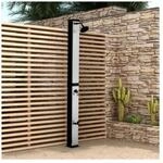 HOME DELUXE Solardusche OLYMP - Geb&uuml;rstetes Nickel / Schwarz