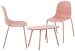 CLP 2er Sitzgruppe Veldin I Garten-Set 2x Stuhl stapelbar und 1x Tisch I Outdoor-Set