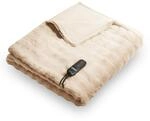 duux Yentl Bubble Beige Heizdecke (9 Heizstufen, 160 Watt, 1-9 Stunden Timer,