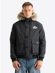 Lonsdale Herren Winterjacke mit Kapuze normale Passform FARRINGDON