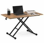 hjh OFFICE Klappschreibtisch Worktime Lift MDF Platte, Gestell aus Stahl