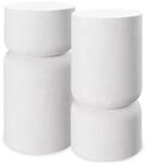 tectake&reg; 2er Set Beistelltisch , Chubby-Design, wetterfest, 28 x 54,5 cm