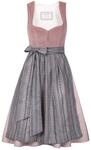 Midi Dirndl Marie Samt Altrosa