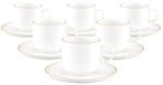 Seltmann Weiden Cappuccinotassen mit Untertassen Sento Home Pure Lines 300 ml...