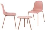 CLP 2er Sitzgruppe Mindin I Garten-Set 2x Stuhl stapelbar und 1x Tisch I Outdoor-Set