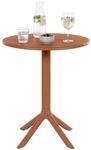 CLP Gartentisch Lacota rund 60 cm, aus wetterfestem, UV-best&auml;ndigem Kunststoff,